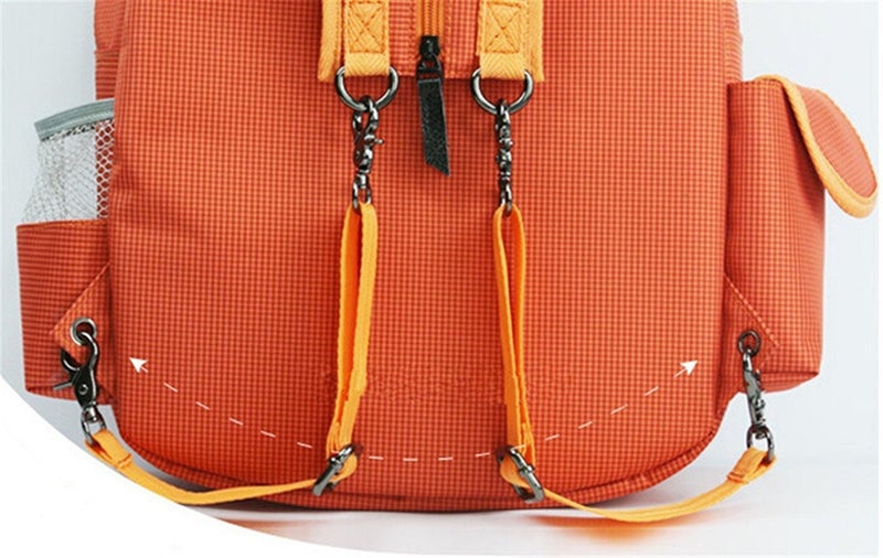 Klau Nylon Tennis Badminton Racquet Backpack Shoulder bag Outdoor Sports Bag Orange for Tennis Beginners - Image 4